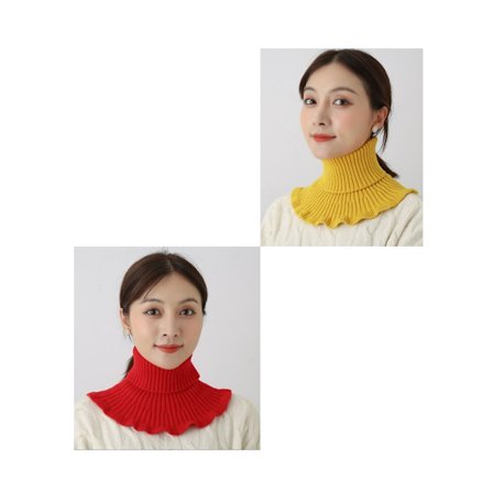 2PCS Dame genser skjerf høst og vinter hundre match