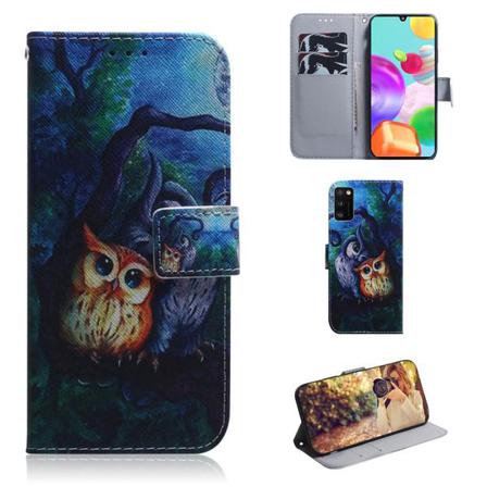 Plånboksfodral Samsung Galaxy A41 – Ugglor I Månsken