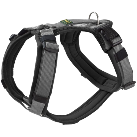 Hunter - Sele Maldon Up 47-69/S-M Polyester Svart/Grå - Hund - Halsbånd - ZOO.no