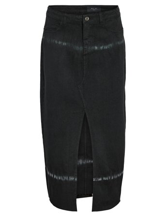 Nmkath Nw Tie Die Long Skirt Vi490Bl Black NOISY MAY