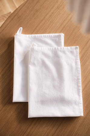 Jotex - Kjøkkenhåndkle Linmiks 2-pakke hvit - LINUS - Kjøp Kjøkkenhåndklær hos Jotex