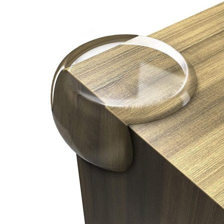 10 stk. antikollisjonshjørner transparent bordhjørnebeskyttelse antikollisjonsklistremerke sofabord skarpt hjørne vindu silikonbeskyttelse