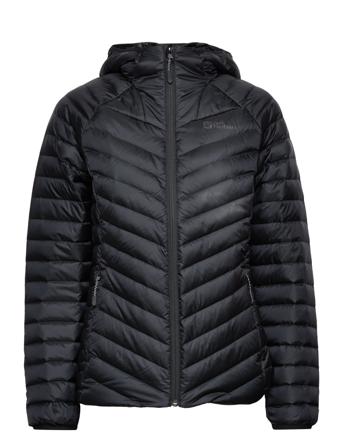 Passamani Down Hoody W Vuorillinen Takki Topattu Takki Musta Jack Wolfskin