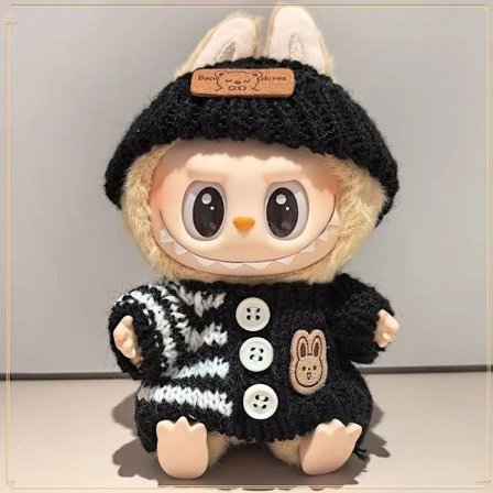 17 cm s Doll Hoodie Kläder - Färgglada tillbehör för Monster s Blind Box Dolls