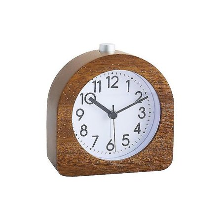 Vækkeur til sengebordet, lydløs sengeur med batteri, snooze- og natlysfunktion, analogt ur til soveværelser, bord, hjem, køkken, T
