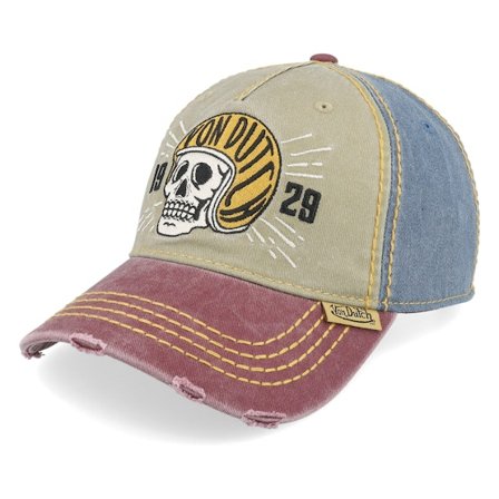 Von Dutch - Vihreä unconstructed Lippis - Retro Patch Blue/Green/Burgundy Dad Cap @ Hatstore