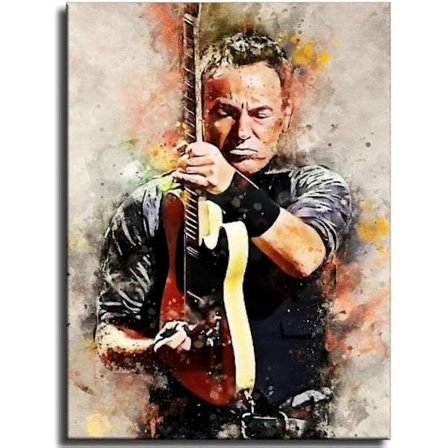 1000 Brikker Bruce Springsteen Puslespil Pædagogisk Legetøj til Voksen Fødselsdagsgave Til Voksne Børn Spil Pædagogisk Legetøj MA17 (LGL)