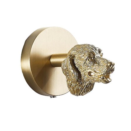 Messing Guld Dyrekrog Massiv Messing Knagerække Dørkrog (Guld