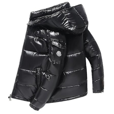 Herr Shiny Down Jacket Herr Vinterjacka Ståkrage Dunjacka Med Hoodbest Present Till Jul