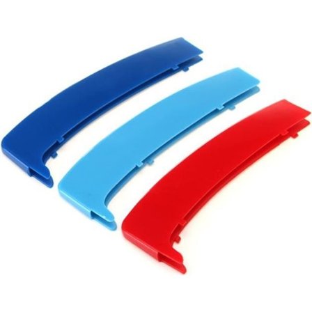 Grillin suojuksen klipsikiinnike solki raidallinen M-väri BMW 1-sarjalle E81 E82 E87 E88 2004-2011