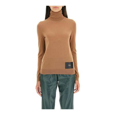 N21 Wool turtleneck sweater Brun, Dame, Størrelse: 2XS