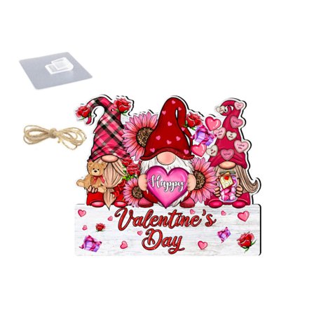 Alla hjärtans dag Festtillbehör Dörrhängande Skylt Väggplattor Ornament