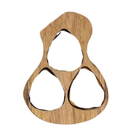 Gitarformet plekterboks i tre - Samleboks for gitarplekter - Gravert gitarplekterboks