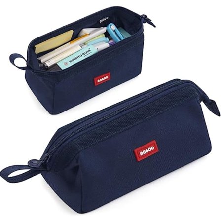 Pencil case med stor kapacitet, penalhus, pen etui til skole, til teenagere, piger, drenge, mænd og kvinder