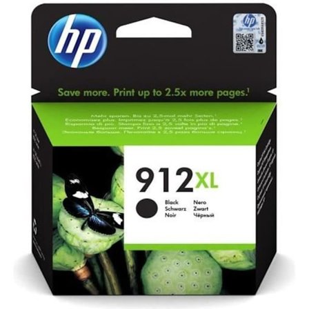 HP 912XL suuritehoinen musta alkuperäinen mustekasetti (3YL84AE) HP OfficeJet 8010 series/OfficeJet Pro 8020 series