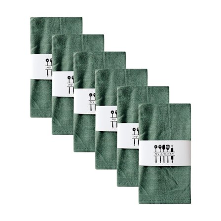 Eleganta Tygservetter i Bomull & Linne - 6/12-pack 40x40cm