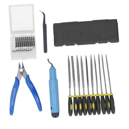 Fdit 3D-utskriftsverktøysett, 3D-skriververktøysett, modellkniv, skjærefilverktøysett for