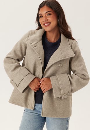 BUBBLEROOM High Neck Short Coat Vaatteet