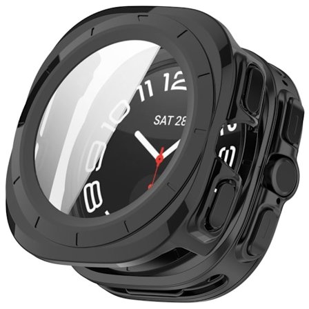Skal Samsung Galaxy Watch Ultra 47mm Hårdplast + Glas Sort