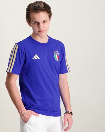 Adidas Originals Italy Team T-shirt Blå T-shirts Kille - Kids Brand Store