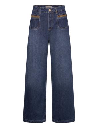 Mmcolette Sassy Jeans Vide Jeans Blå MOS MOSH*Betinget Tilbud