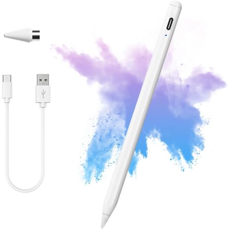 Pekskärmspenna med magnetisk keps och utbytbara spetsar - Universell kapacitiv stylus för iOS iPad Pro/Mini/Air/iPhone/Microsoft Android