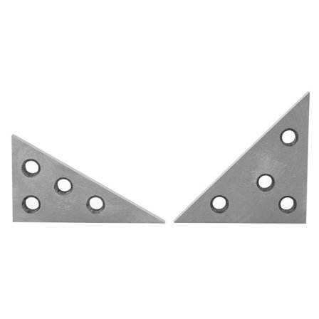 2 Sæt Vinkelblok Sæt 30-60-90 45-45-90 Graders Præcisionsmåleværktøj til Maskinarbejdere