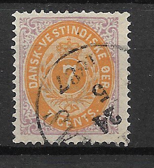Dansk Vestindien 1873 - AFA 8 - Stemplet