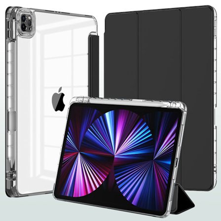 Stilrent skal för iPad 10 2022/ 11 A16 Svart hård botten och transparent