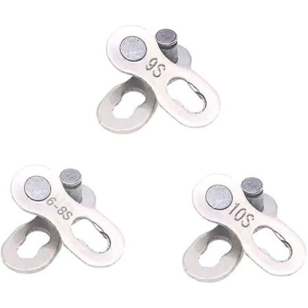 Polkupyörän ketjulukko, 3 kpl pyörän ketjulenkkejä, ketjun liittimet, pikalukitusketju, 6-7-8, 9, 10-vaihteisille ketjuille, uudelleenkäytettävä