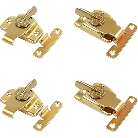 4 stk. Spisebordlåser Metallhengelåser og Hasplåser Møbeldørbeslag