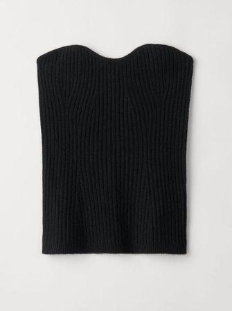 Soft Goat - Bustier - Women cashmere sweater - S - Black