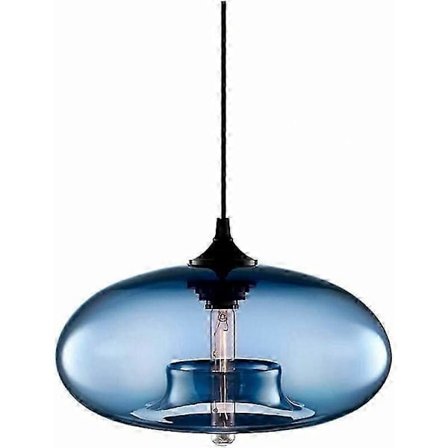 Wings of Wind - Plafond Vintage Industriel Lysekrone E27 Lysekroner Let Lampe Farverig Eclairage de plafond (Blå)