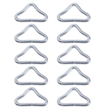 10 stk/pakke Trampolin Jump Pat Bag Craft Attachment Trampolinmåtte til trekantringe Spænde Universal Fit Ring V-ringe
