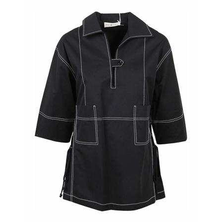 Tory Burch, 135618001 Shirt Czarny, Kobieta, Rozmiar: S