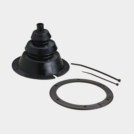 Tætningsbælg båd Attwood Universal Black Rubber Motor Well Boot Kit, 4", Ø127 mm