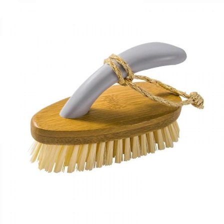 Hjemmepakke med kraftig skrubbebørste med komfortabelt greb, skrubbebørste til badeværelse, brusebad, vask, gulvskrubbebørste