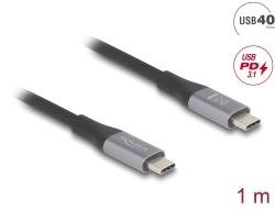 Delock USB 40 Gbps Cable USB-C Male-Male PD 3.1 240W E-Marker 1m