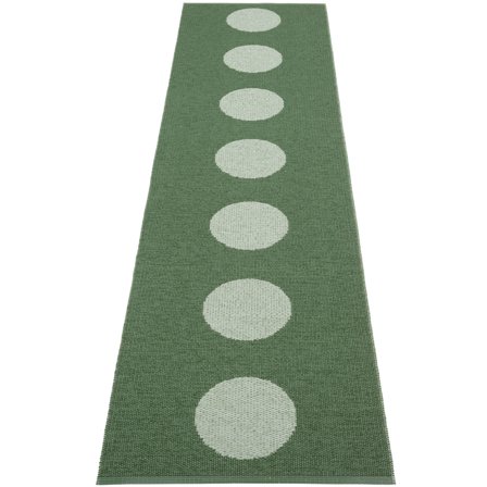 Pappelina Vera Pop -matto 70 × 280 cm, Leaf/Misty Mint