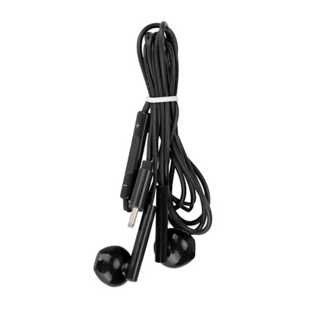 Typ C-hörlurar brusreducering HD-samtal trådbundna öronsnäckor med mikrofon för Huawei svart