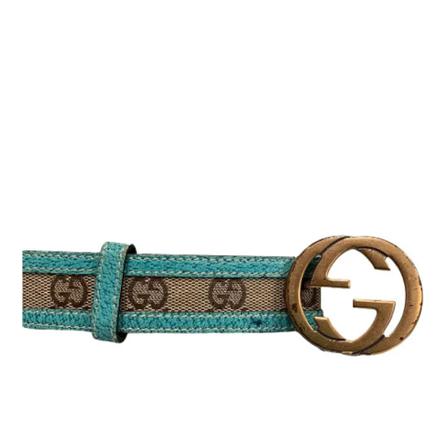 Gucci Vintage, Pre-owned Belt Groen, unisex, Maat:ONE Size,leer