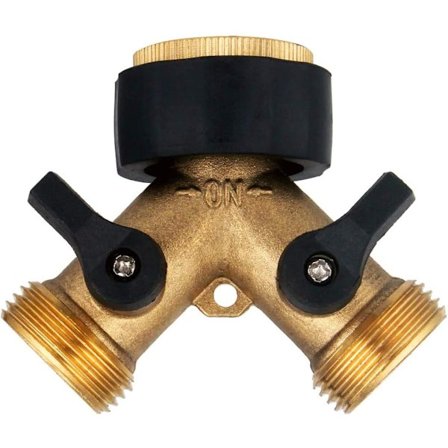 2-vägs Y-distributör för Zulaufschläuche, 3/4 tum för anslutning av 2 enheter