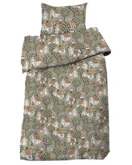 Påslakanset spjälsäng 2-delar Grön - Redlunds