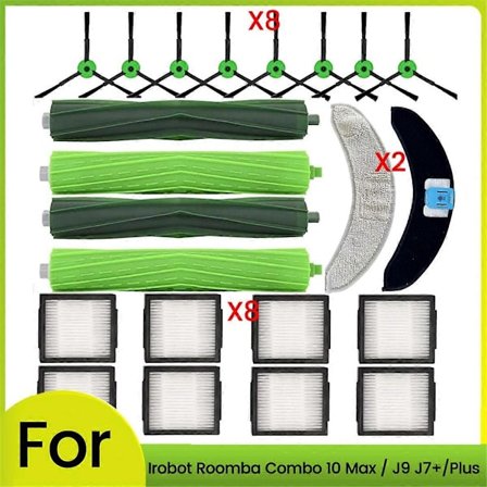 Kompatibel med IRobot Roomba Combo 10 Max J9 Støvsugere Reservedele - WELLNGS