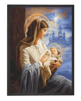 Stickpackung Bild Maria