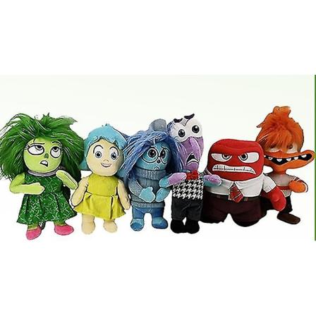 6* Inside Out 23cm Happy Fear plysjleker Barnas dukker plysj actionfigurer
