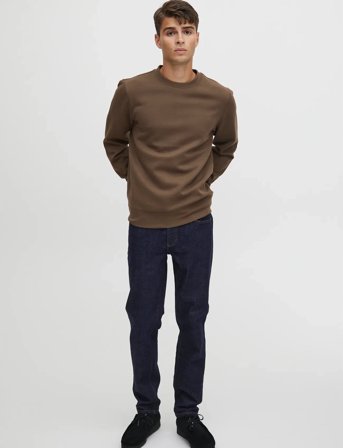 Casual Friday Cfsebastian 0096 Crew Neck Swe - Brown - XXL