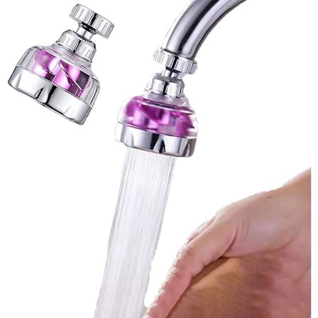 Generisk kranförlängningsluftare 360 rotation Köksbred vinkel Tryckkranmunstycke Vattenbesparing 2st