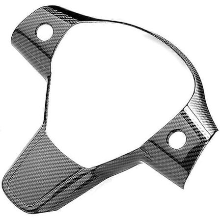 Bil Interiörskydd för Model 3 Y 2017-2020 Kolfiber Ratt Skyddsram Patch Trim