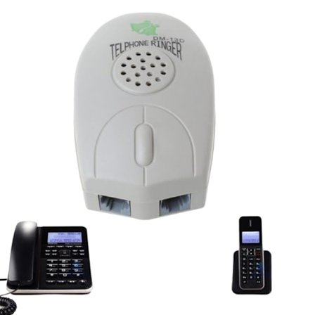 Kompatibel forsterker Fasttelefon Ringeklokke Ekstra Høy Telefonringesignal